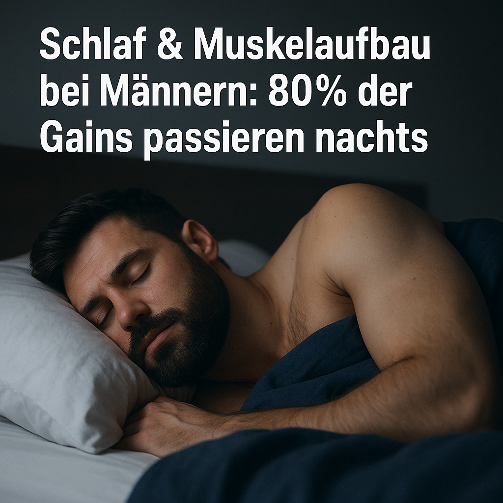 Schlaf & Muskelaufbau bei Männern: 80% der Gains passieren nachts