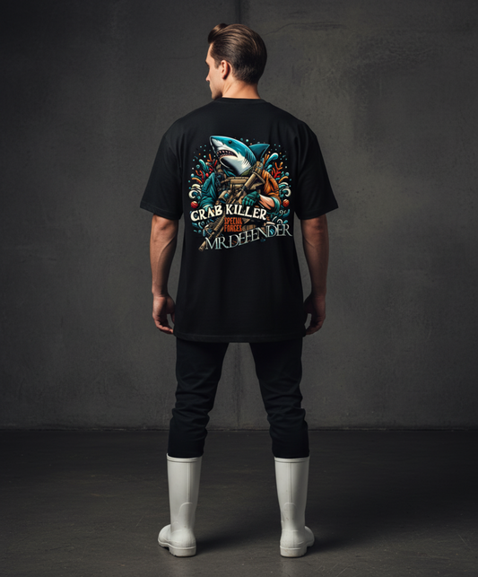 Masculogue® LS „Crab Killer“ – Oversized Shirt (Unisex)
