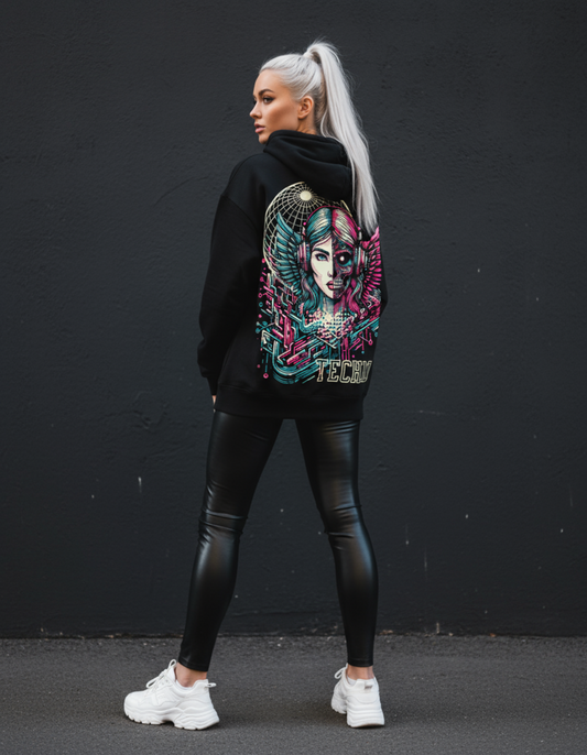 Masculogue® „Techno Seraphim“ – Premium Hoodie