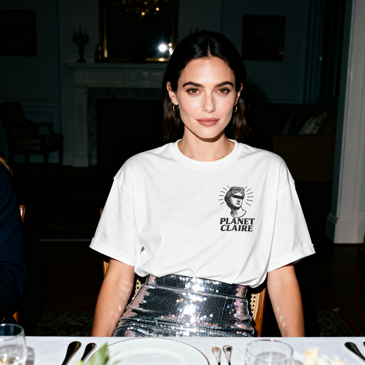 Masculogue® „Planet Claire – Sober Clubbing“ – Oversized Shirt (Unisex)