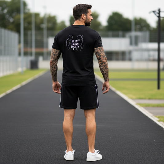 Masculogue® „Silent Gains Society“ Sport-Shirt