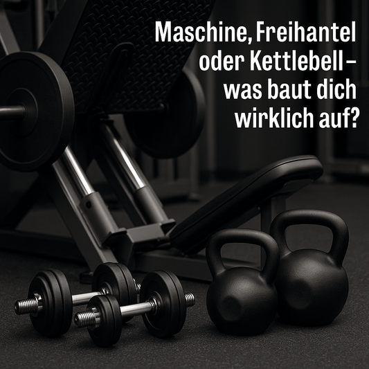 Maschine, Freihantel oder Kettlebell – was baut dich wirklich auf?
