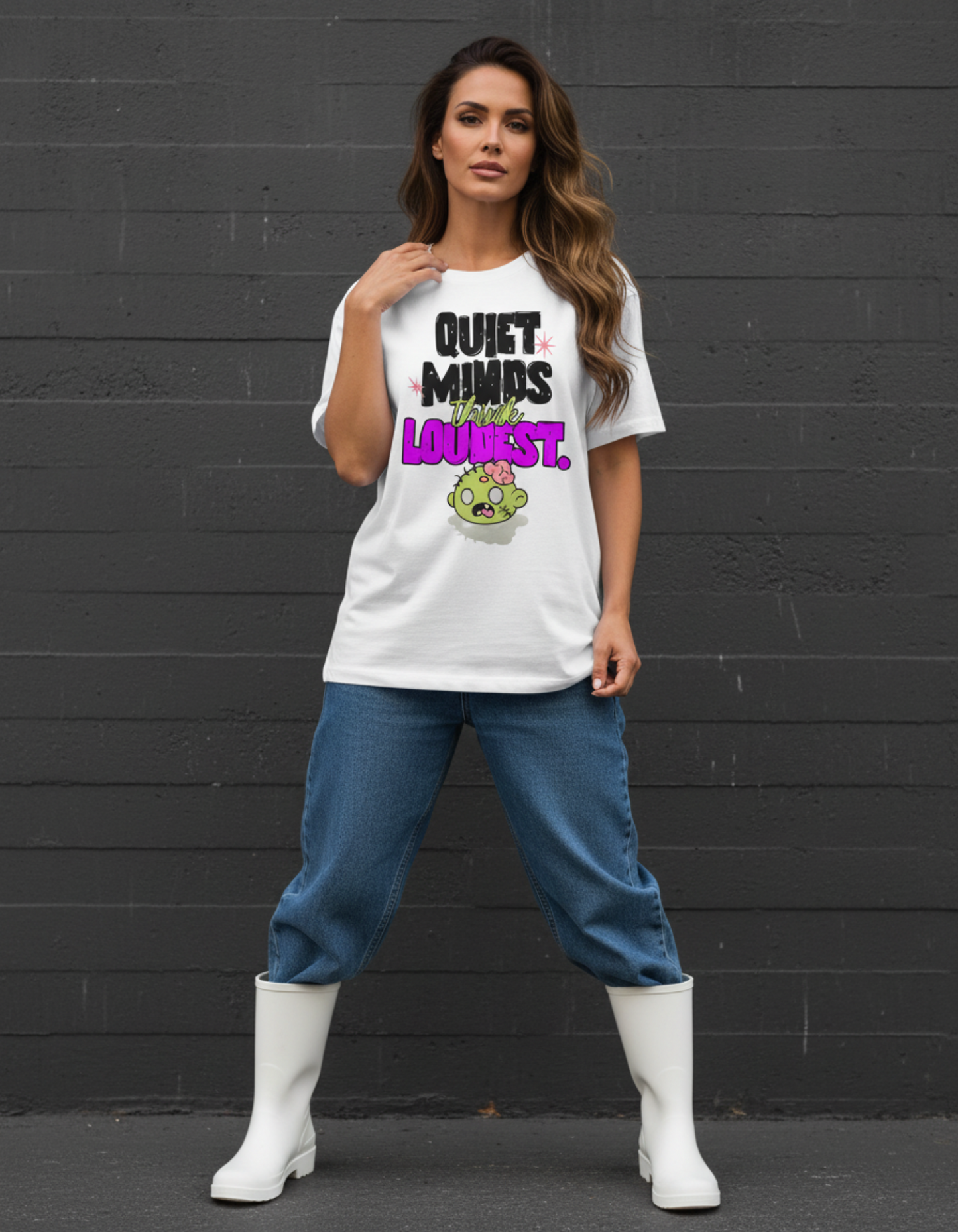 Masculogue® “Quiet Minds Think Loudest” – Oversized Shirt (Unisex)