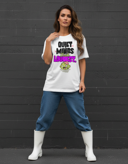 Masculogue® “Quiet Minds Think Loudest” – Oversized Shirt (Unisex)