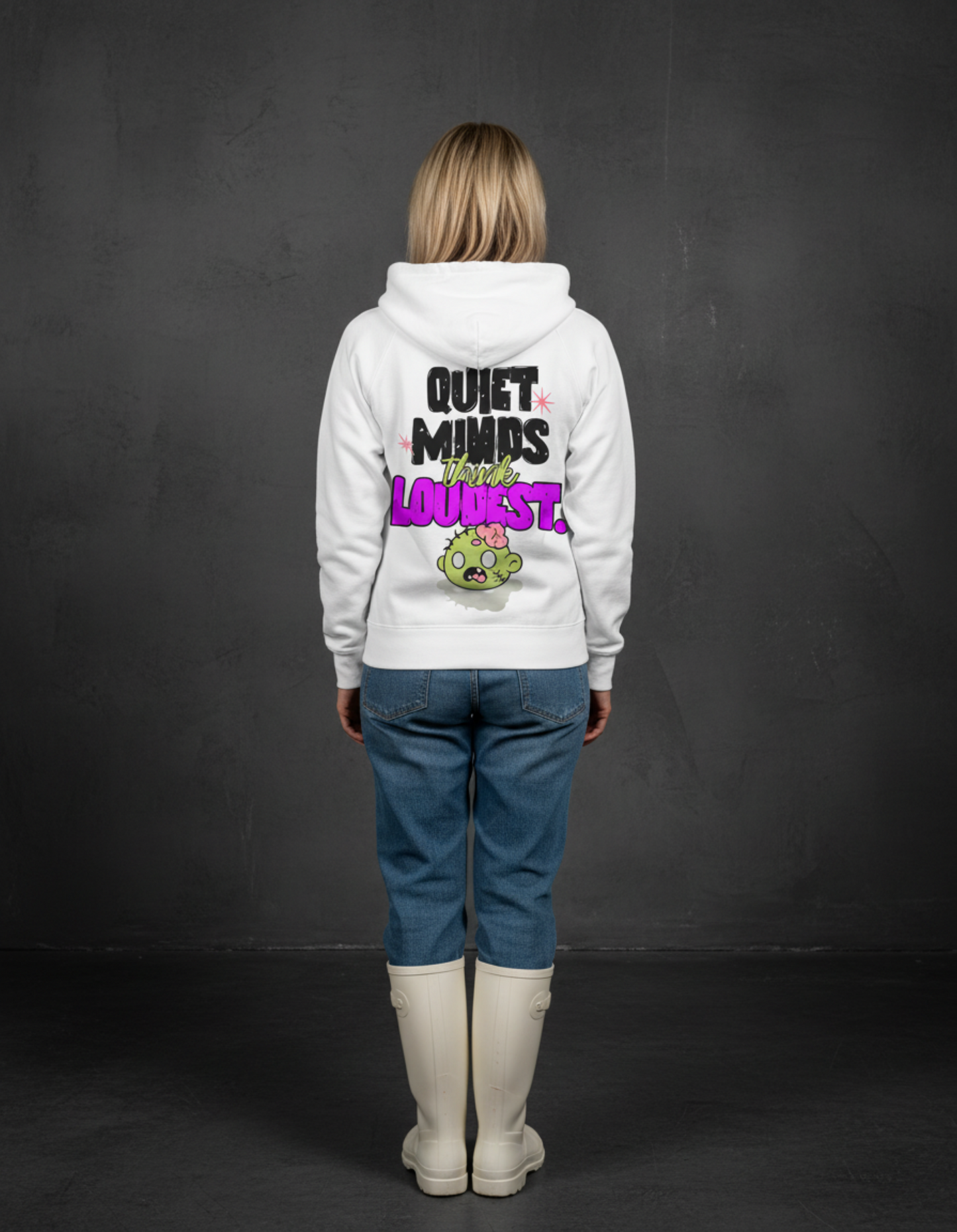 Masculogue® “Quiet Minds Think Loudest” – Premium Zipper Hoodie (Unisex)