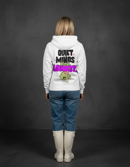 Masculogue® “Quiet Minds Think Loudest” – Premium Zipper Hoodie (Unisex)