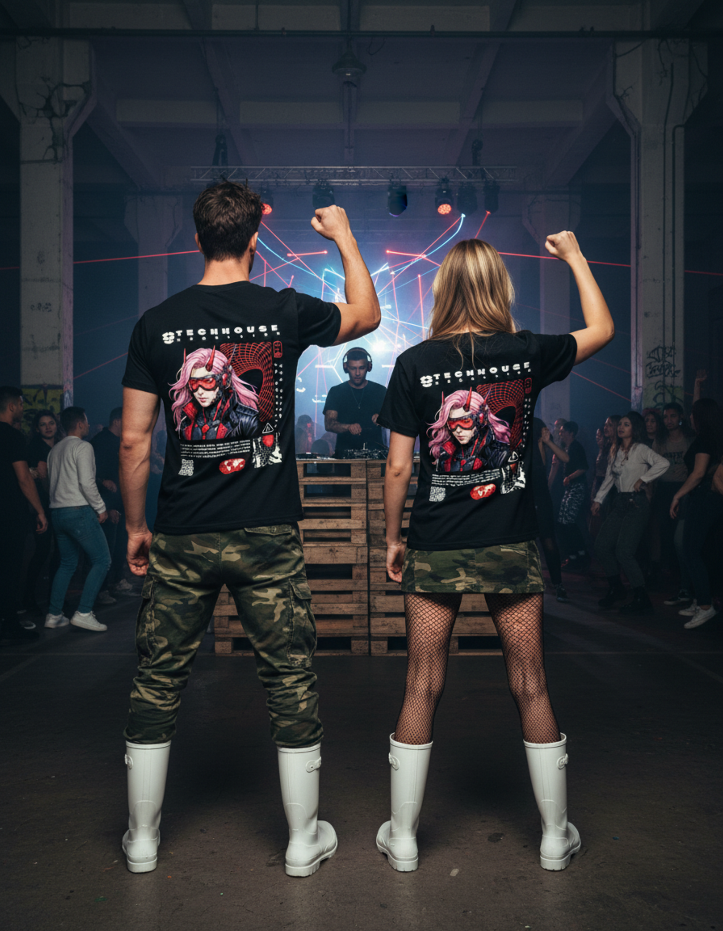 Mascu﻿logue® „Techhouse Rebellion Girl“ – Premium Shirt (Unisex)