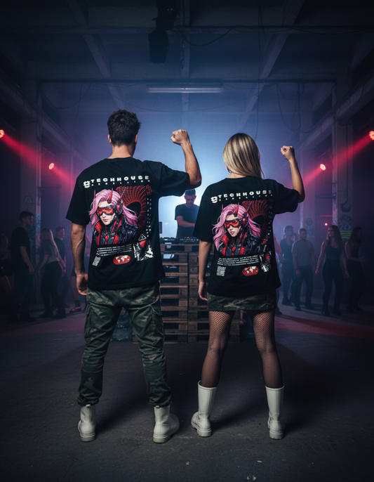 Masculogue® „Techhouse Rebellion Girl“ – Oversized Shirt (Unisex)