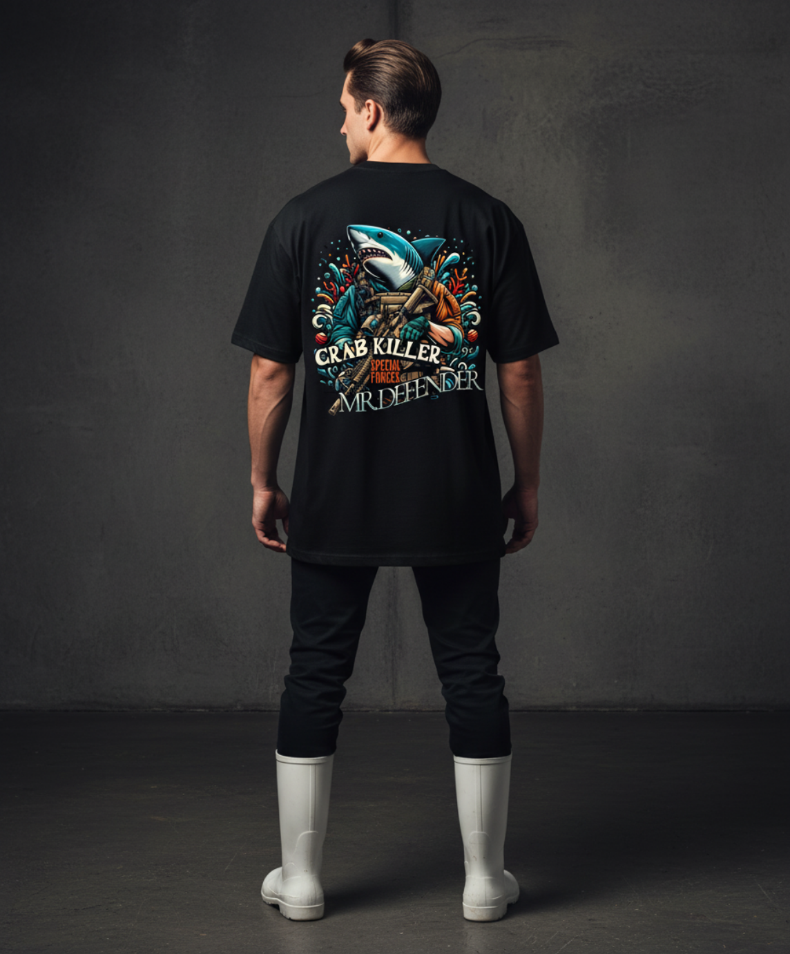 Masculogue® LS „Crab Killer“ – Oversized Shirt (Unisex)