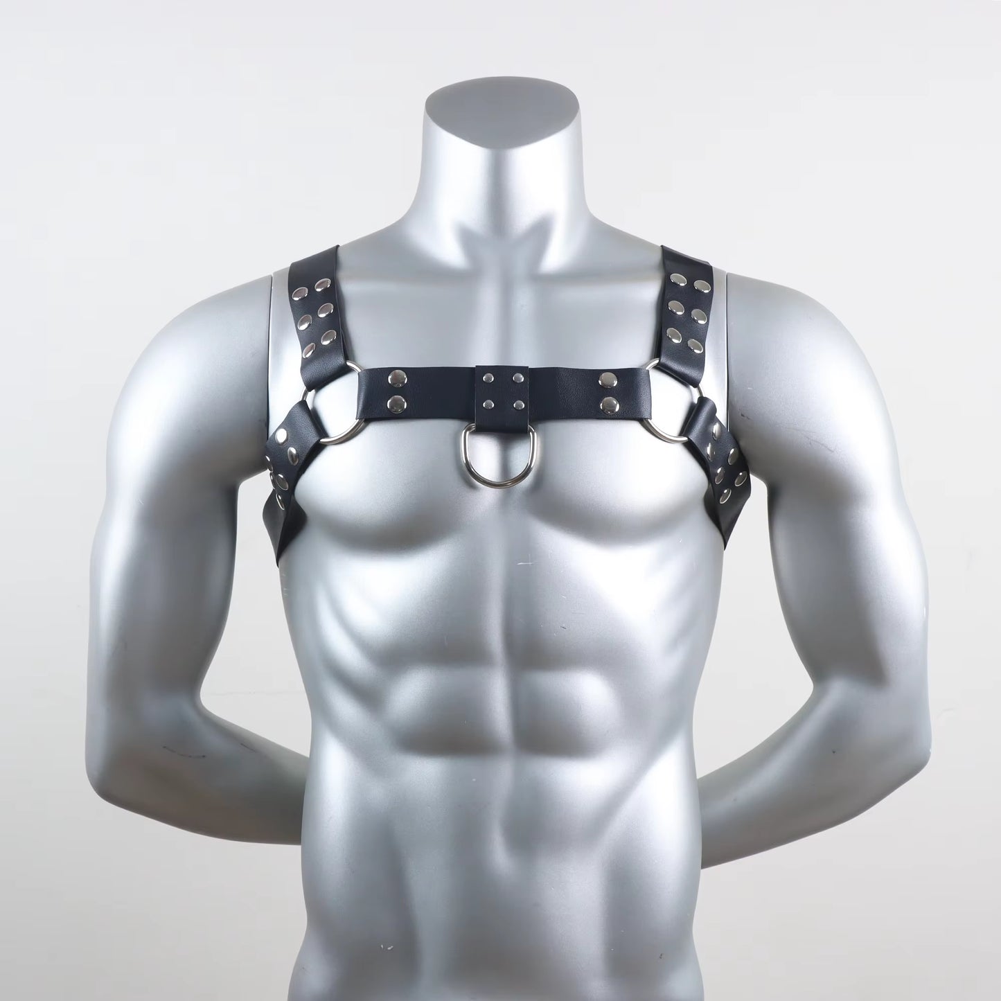 Gothic Leather Suspender Men'S Underwear Sexy Chest Straps Bondage Harness Bdsm Adjustable Cosplay Sexy Orgy Costume Tops