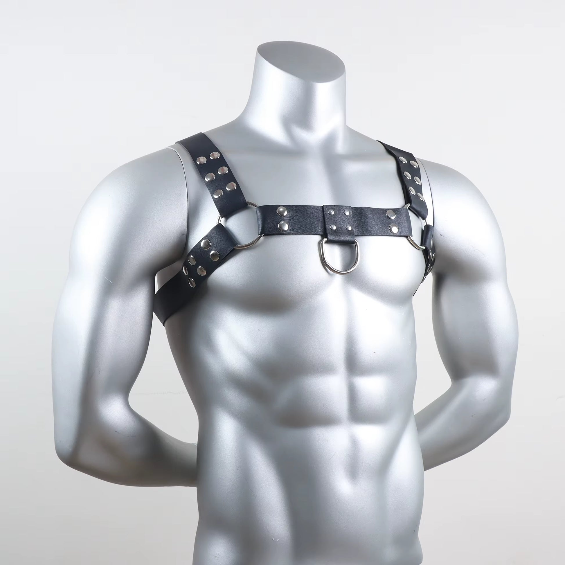 Gothic Leather Suspender Men'S Underwear Sexy Chest Straps Bondage Harness Bdsm Adjustable Cosplay Sexy Orgy Costume Tops