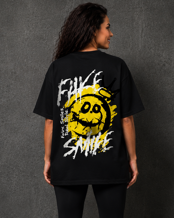 Masculogue® “Fake Smile” – Oversized Shirt (Unisex)
