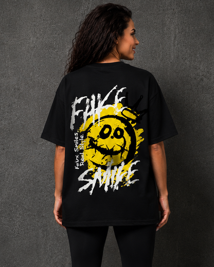 Masculogue® “Fake Smile” – Oversized Shirt (Unisex)