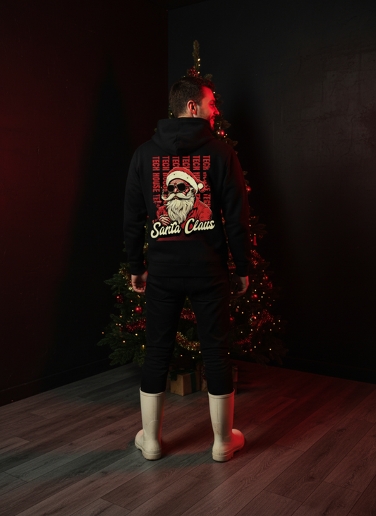 Masculogue® „Tech House Santa“ – Premium Hoodie (Unisex)
