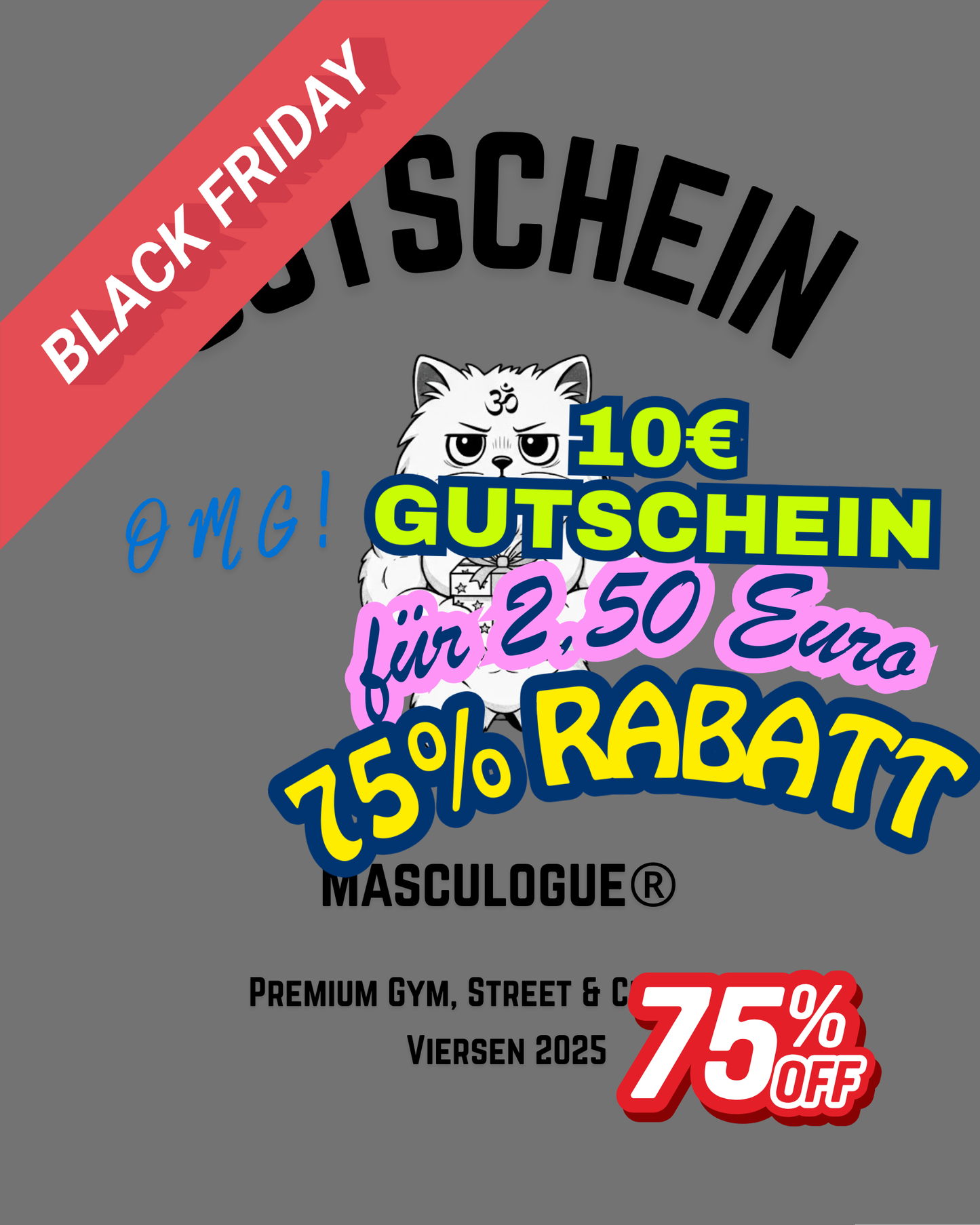 Masculogue® „10-Euro-Gutschein (Cyber Monday Edition)“ – Unisex