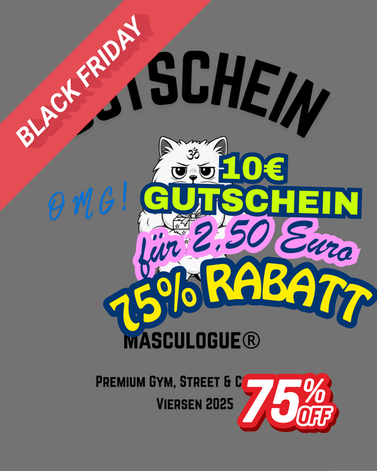 Masculogue® „10-Euro-Gutschein (Cyber Monday Edition)“ – Unisex