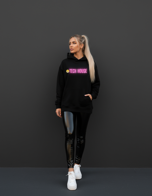 Masculogue® „Tech House Smiley“ – Premium Hoodie