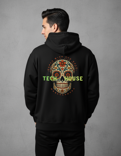 🖤 Masculogue® „Dance with the Dead“ – Premium Hoodie