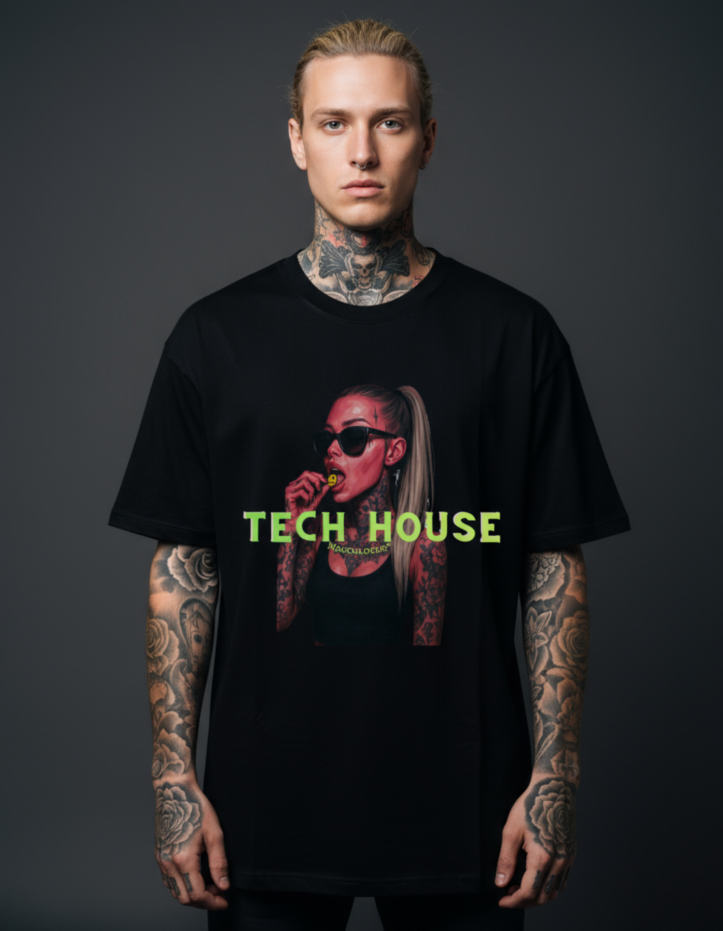 Masculogue® „Tech House Barbie“ – Oversized Shirt