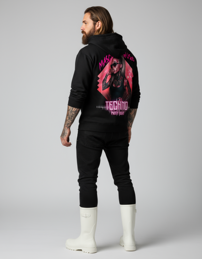 Masculogue® „Techno Party Night“ – Premium Hoodie