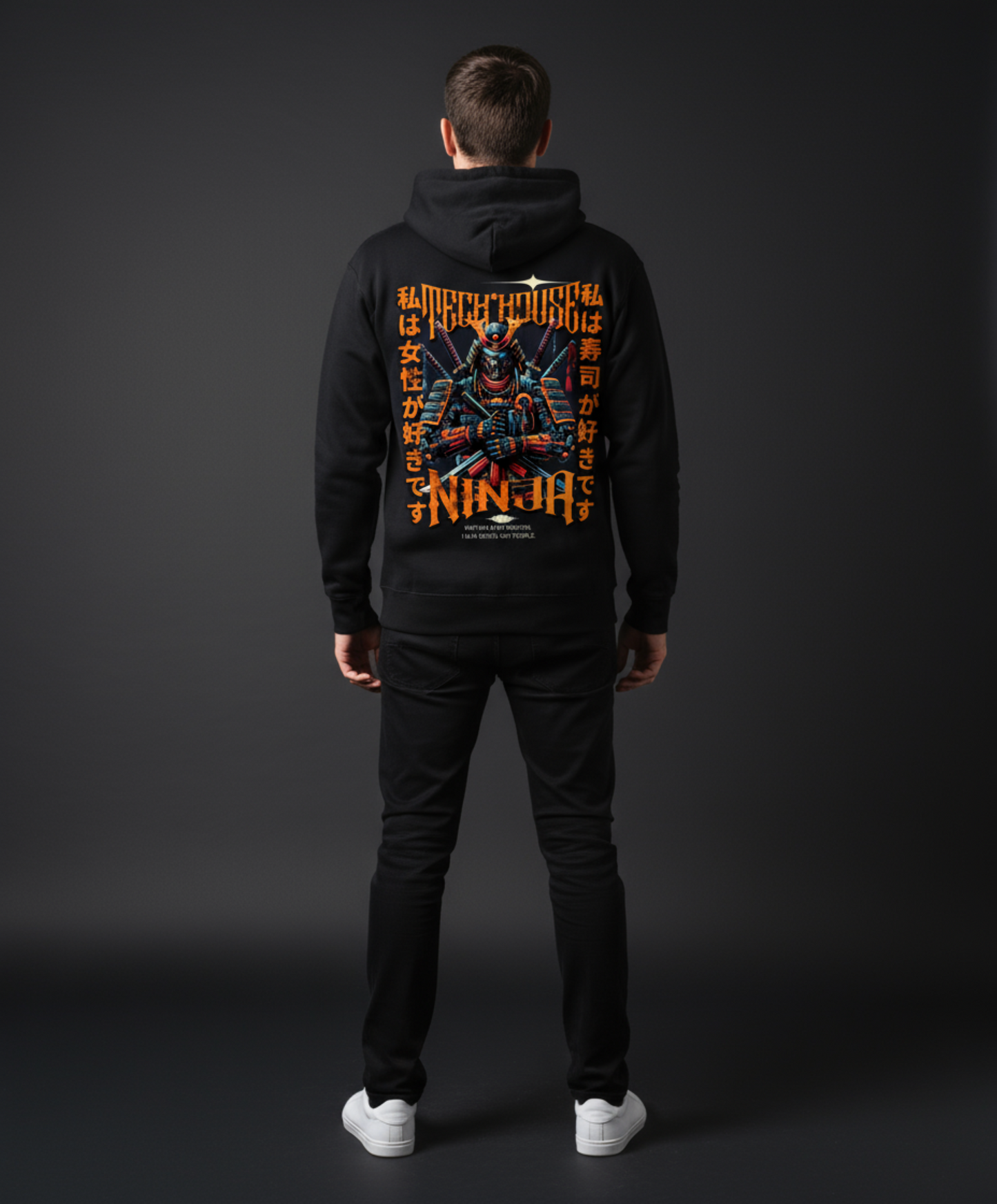 Masculogue® „Tech House Ninja“ – Premium Hoodie