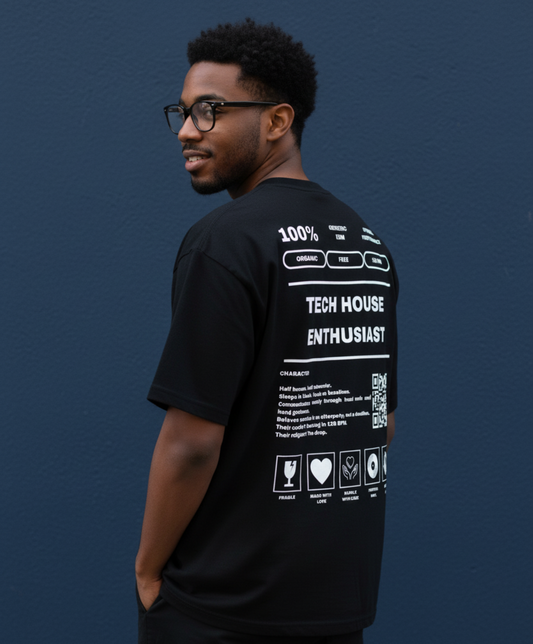 Masculogue® „Tech House Enthusiast“ – Oversized Shirt