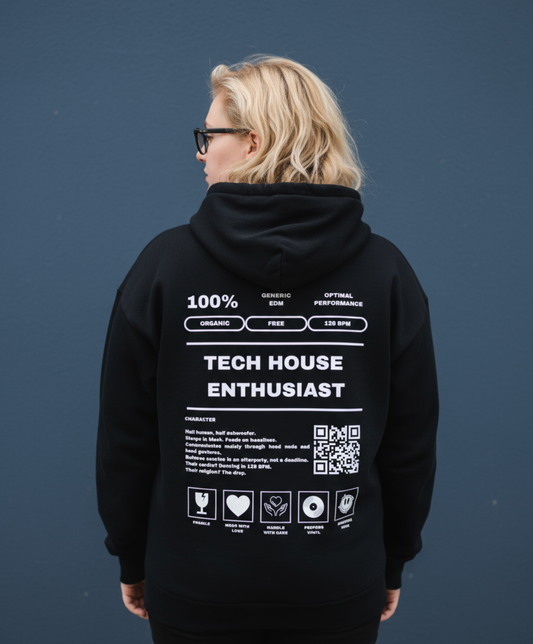 Masculogue® „Tech House Enthusiast“ – Premium Hoodie