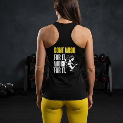 Masculogue® „Work For It“ – Feminine Fit Racerback