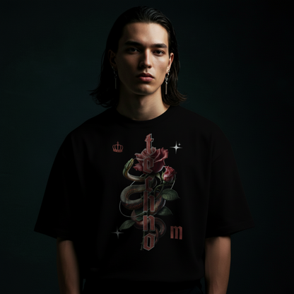 Masculogue® „Venom Rose“ – Oversized Shirt (Unisex)