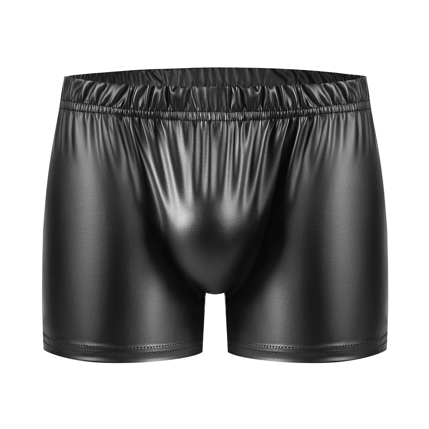 Sexy PU-Leder-Shorts mit Seitlichem Reißverschluss