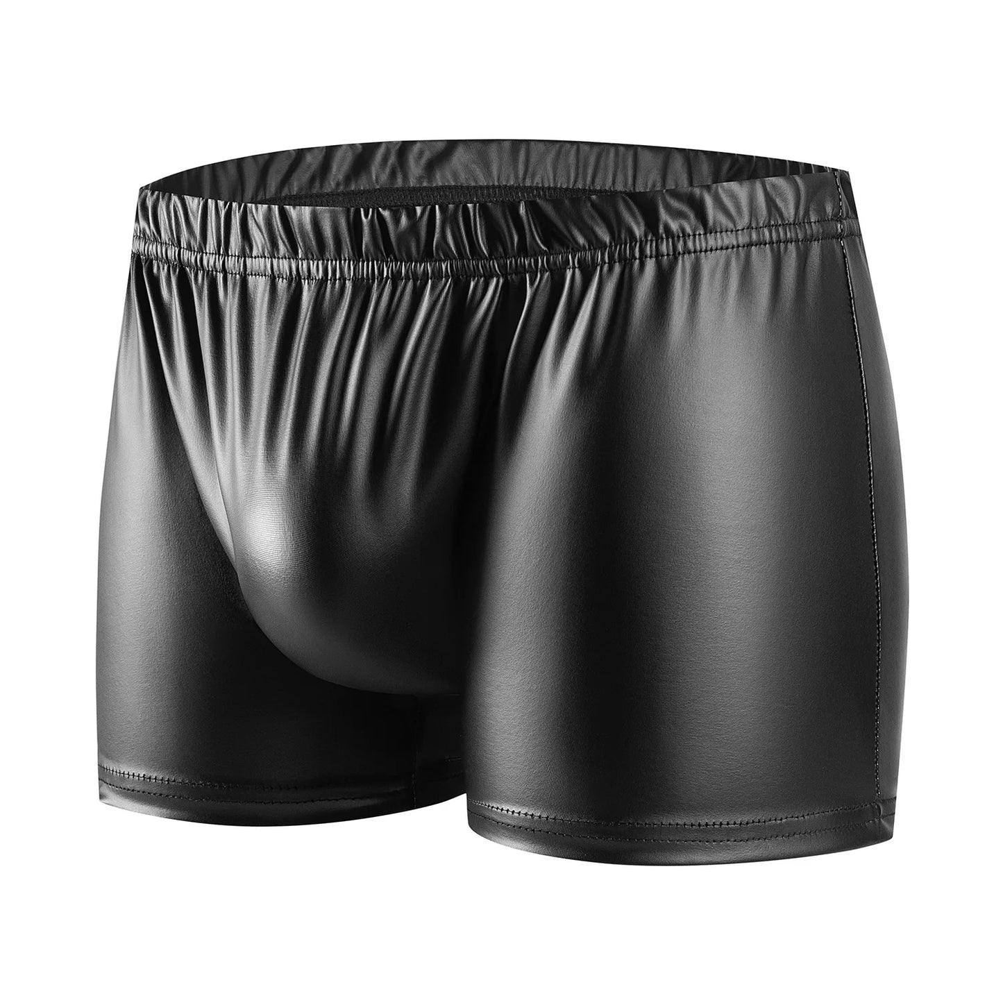 Sexy PU-Leder-Shorts mit Seitlichem Reißverschluss