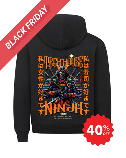 Masculogue® „Tech House Ninja“ – Premium Hoodie
