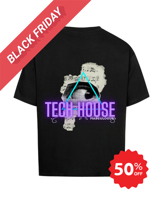 Masculogue® „Tech House Peak“ – Oversized Shirt
