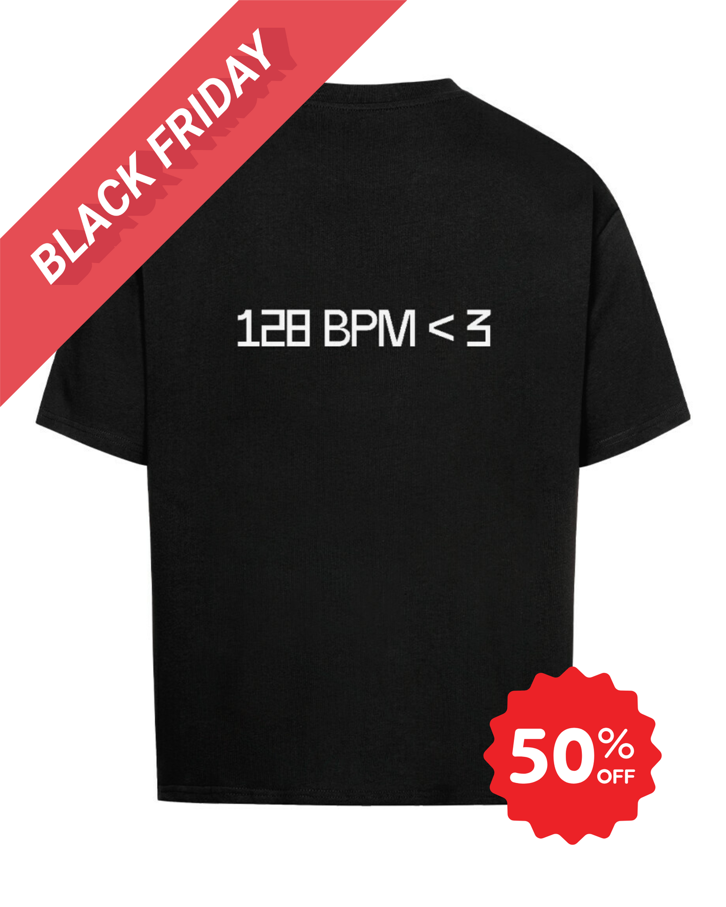 Masculogue® „128 BPM <3“ – Oversized Shirt