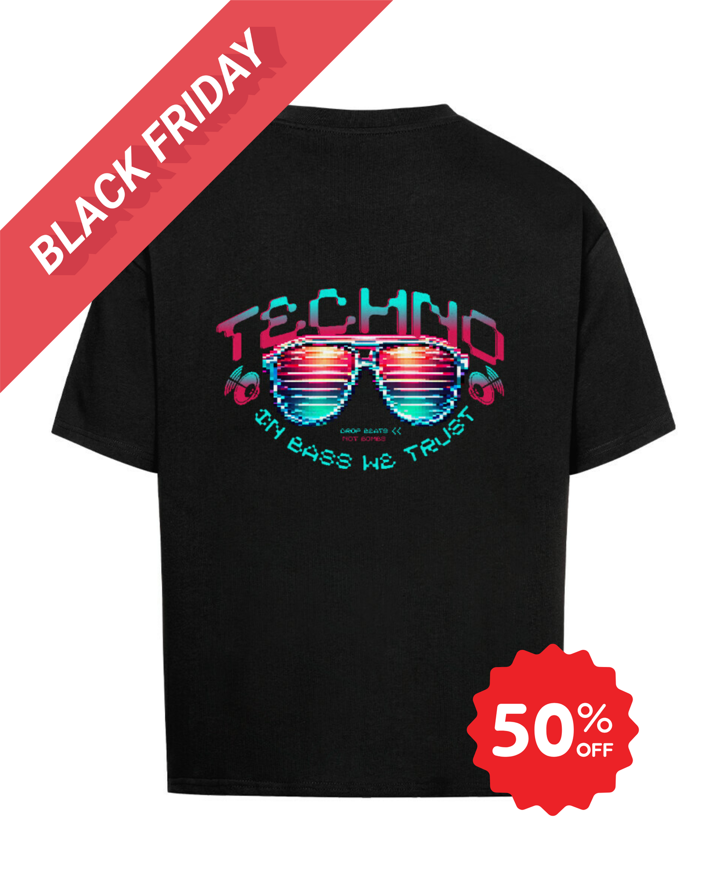 Masculogue® „In Bass We Trust“ – Oversized Shirt