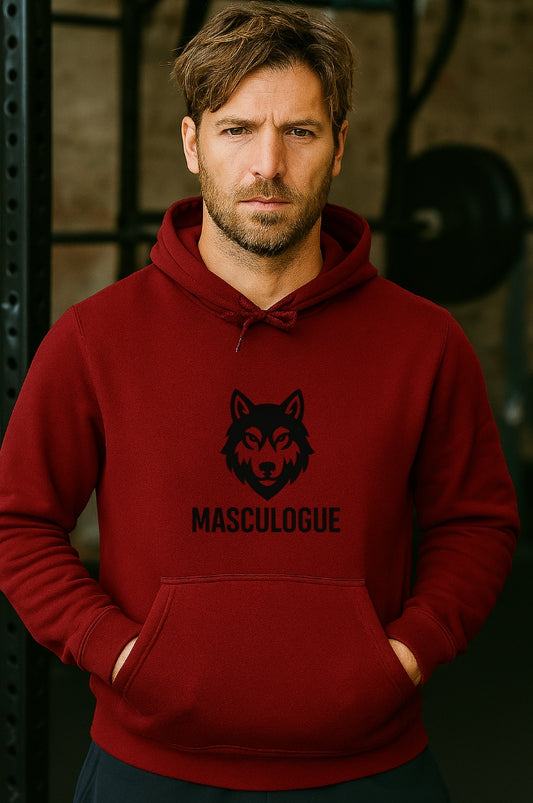 Masculogue® AlphaWolf Organic Hoodie