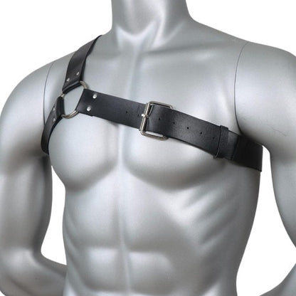 Einseitiges Leder-Harness mit Metallring