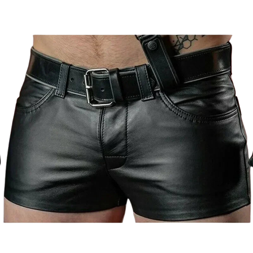 Klassische Leder-Shorts – Dominant und Stilvoll!