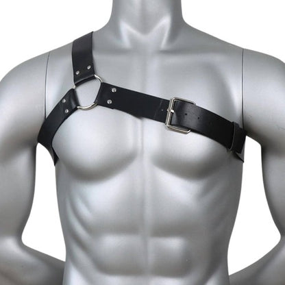 Einseitiges Leder-Harness mit Metallring