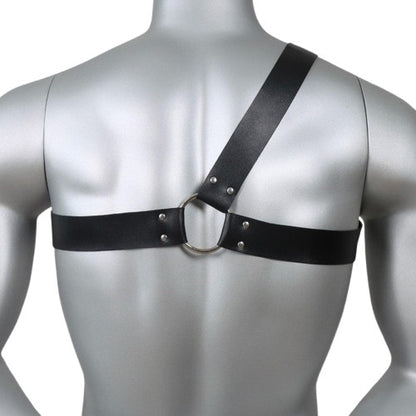 Einseitiges Leder-Harness mit Metallring